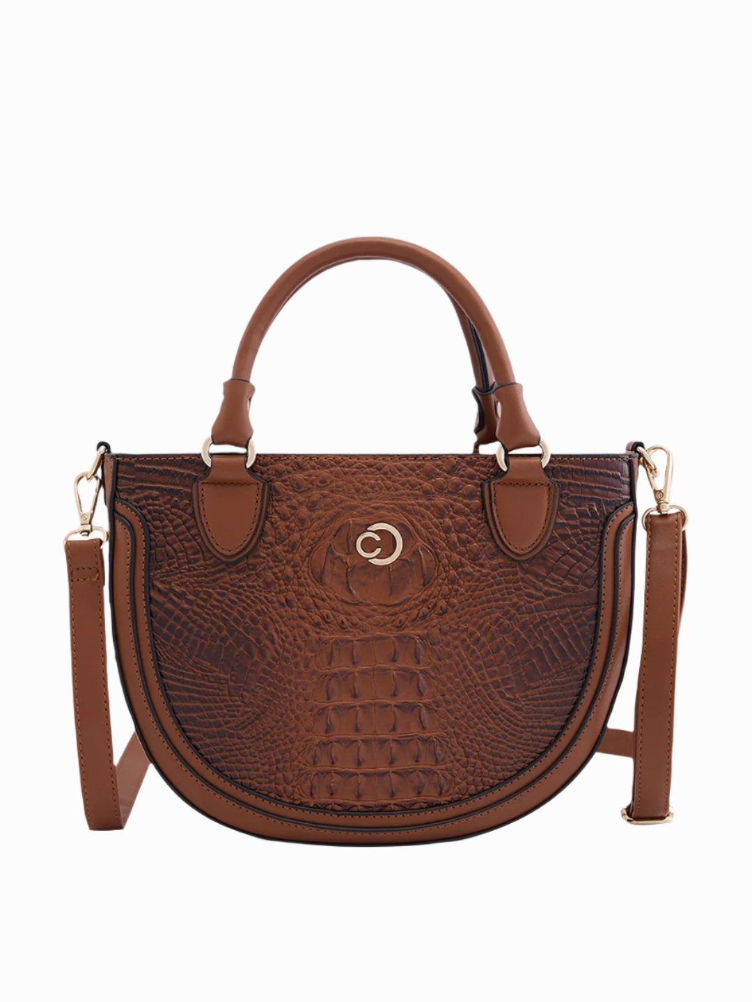 Caprese Felix Small Tan Satchel Bag