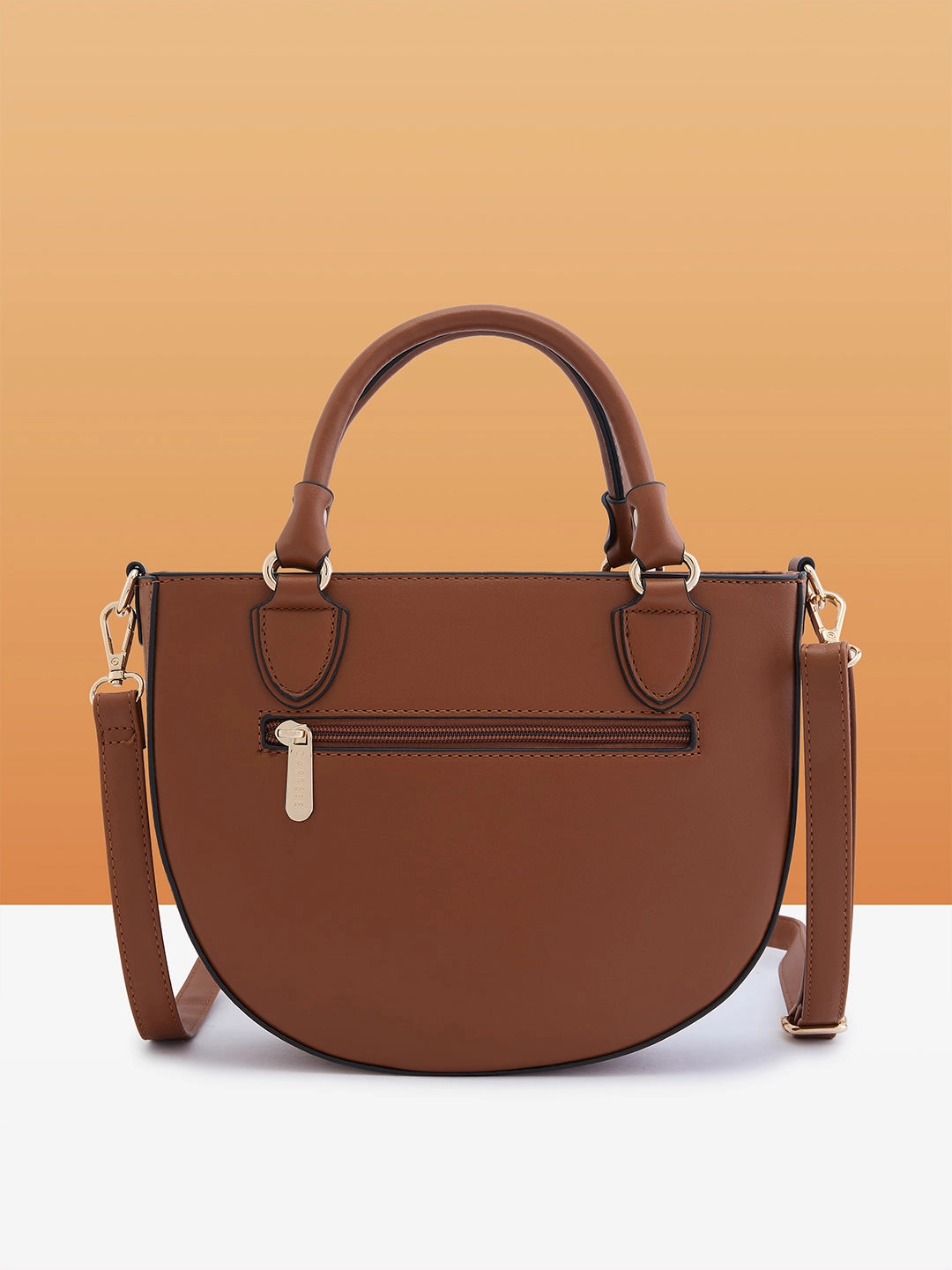 Caprese Felix Small Tan Satchel Bag
