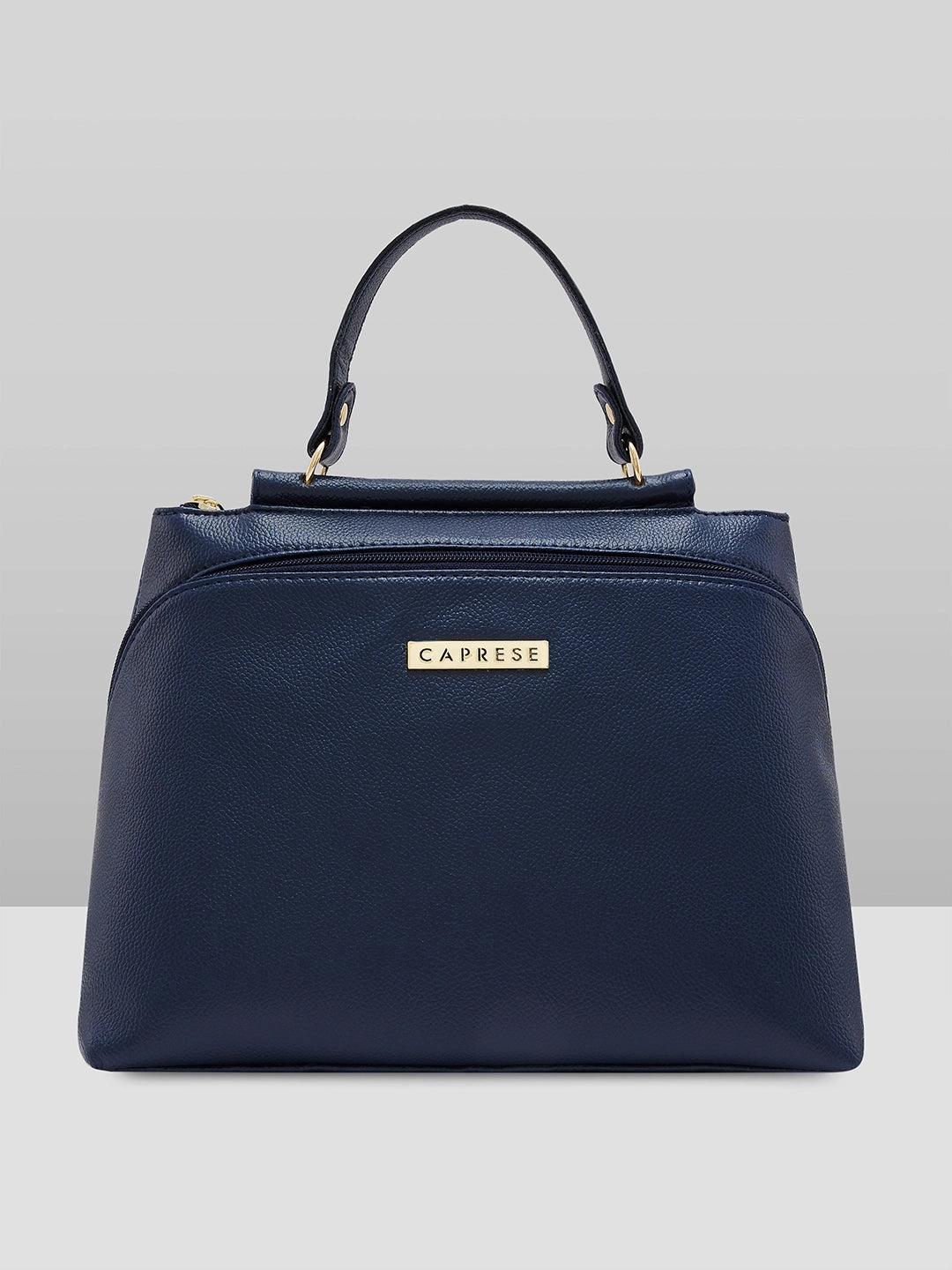Caprese Fernanda Small Navy Satchel Bag