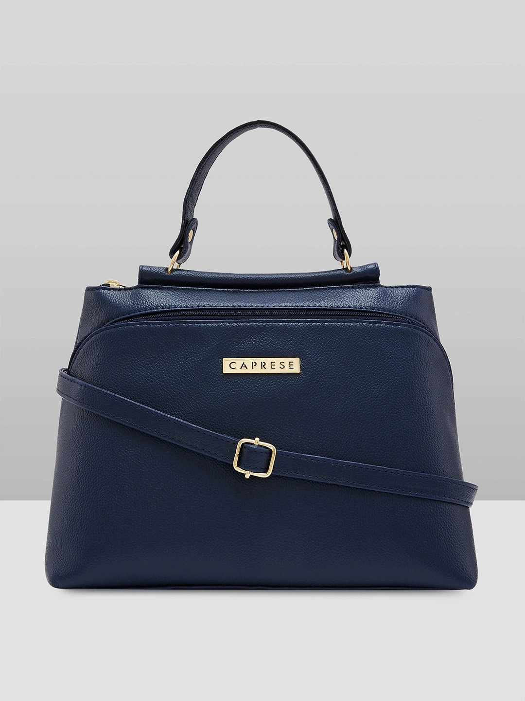 Caprese Fernanda Small Navy Satchel Bag
