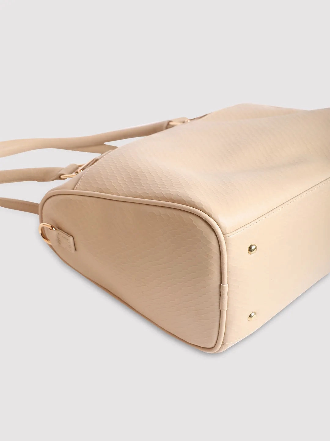 Caprese Fiona Medium Beige Satchel Bag