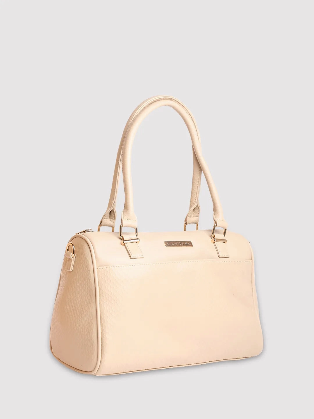 Caprese Fiona Medium Beige Satchel Bag