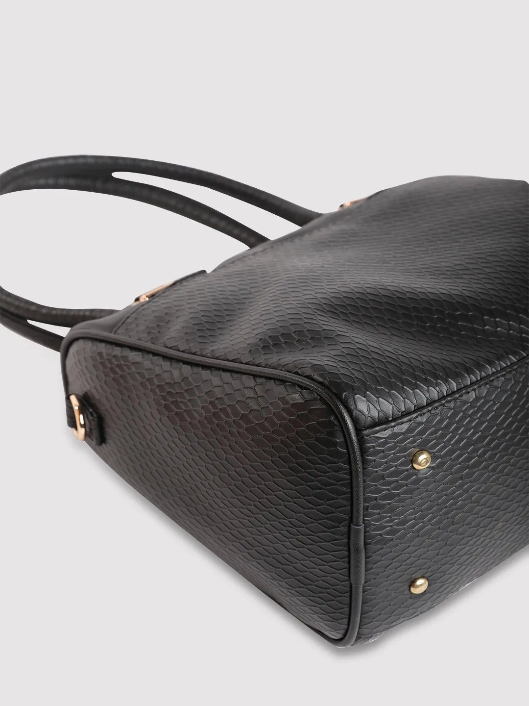 Caprese Fiona Medium Black Satchel Bag
