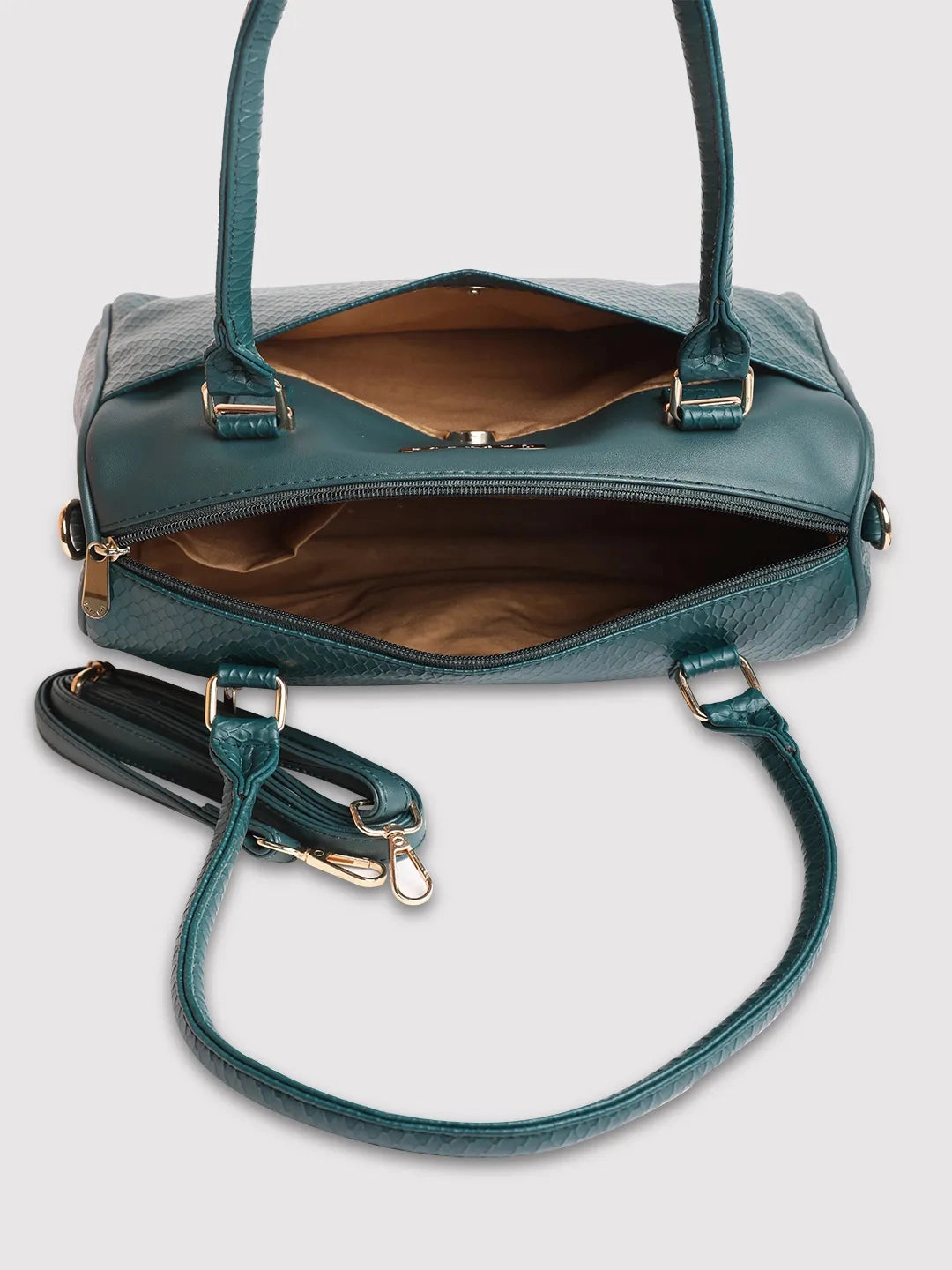 Caprese Fiona Medium Black Satchel Bag