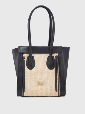 Caprese Georgia Medium Black Satchel Bag