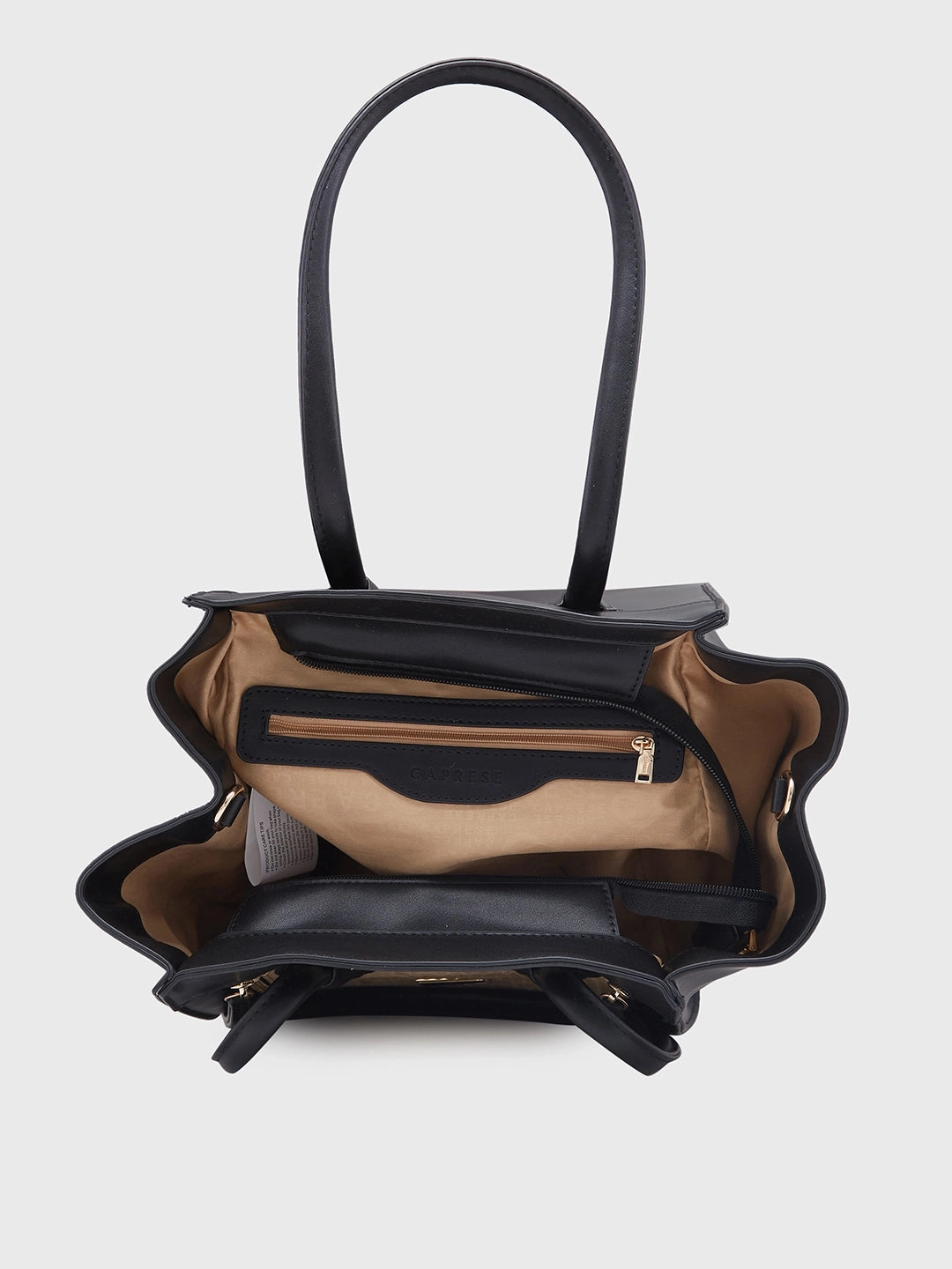 Caprese Georgia Medium Black Satchel Bag