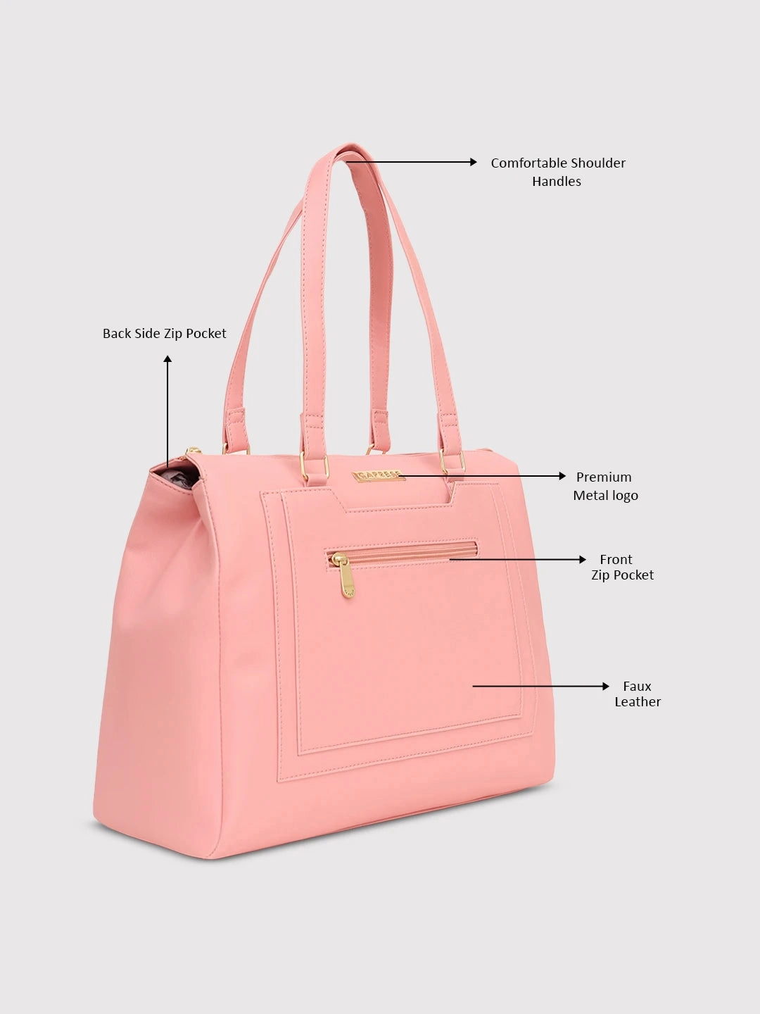 Caprese Ginty Medium Berry Satchel Bag