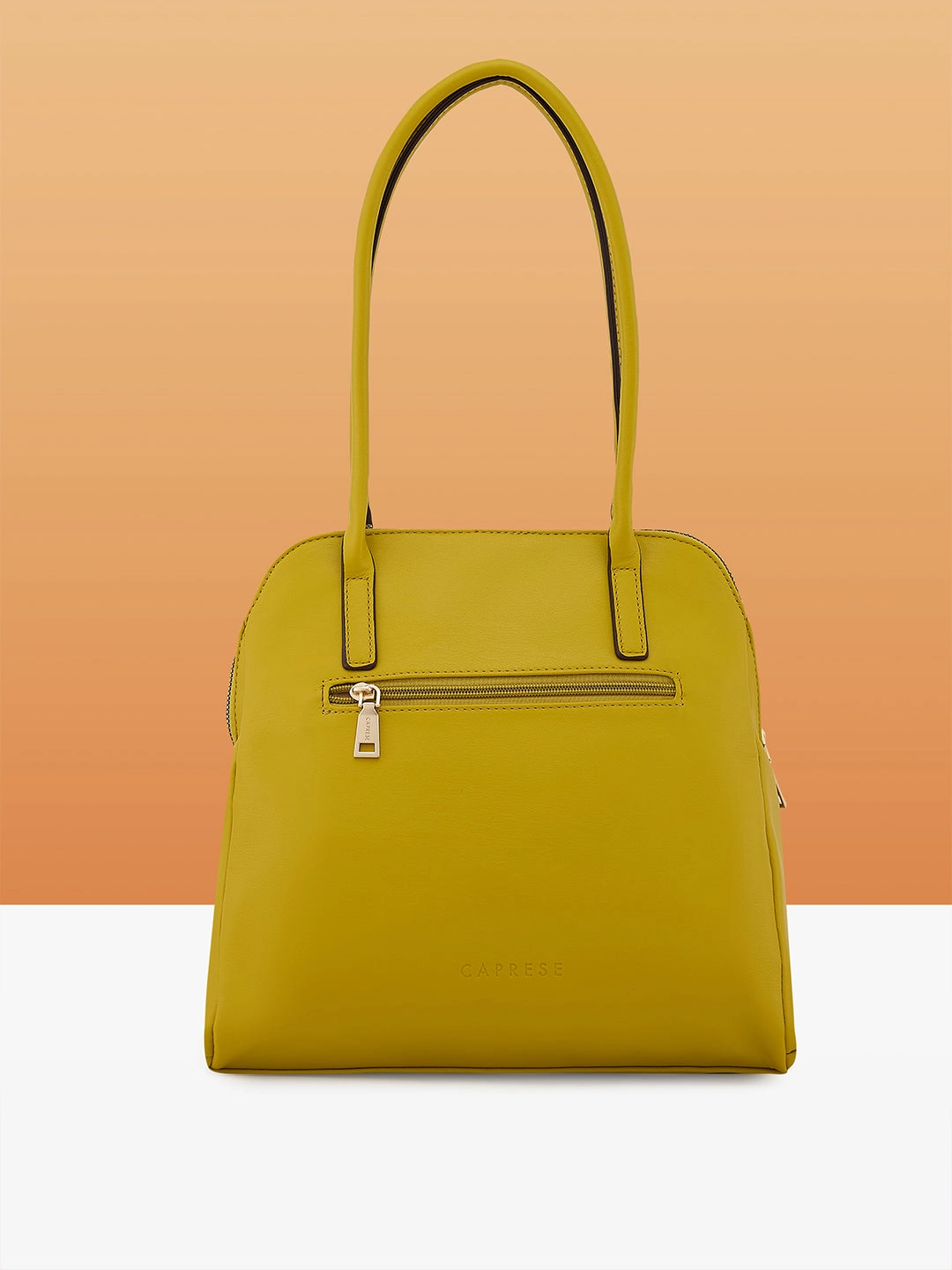 Caprese Havana Large Pastel Yellow Satchel Bag