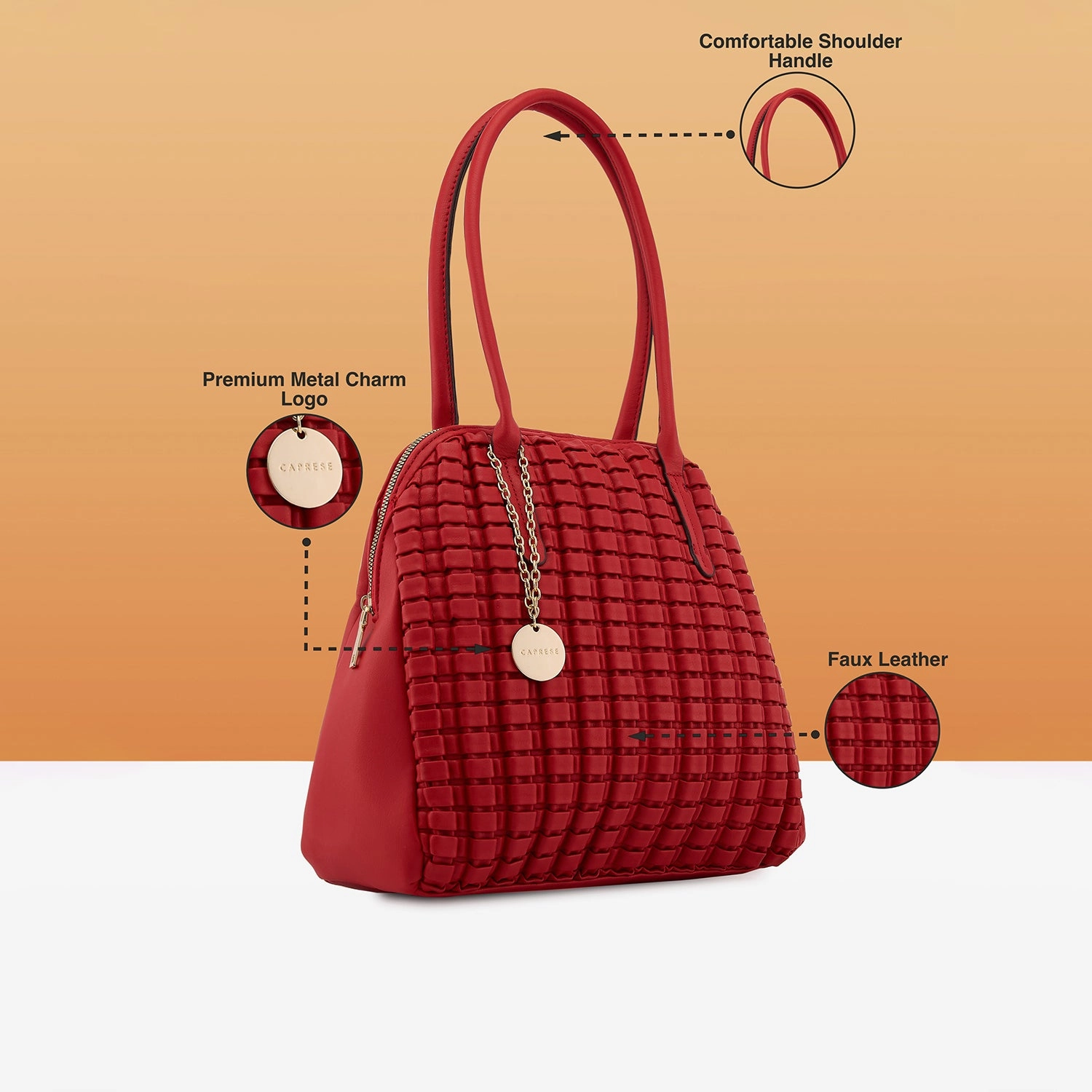 Caprese Havana Large Terra Satchel Bag