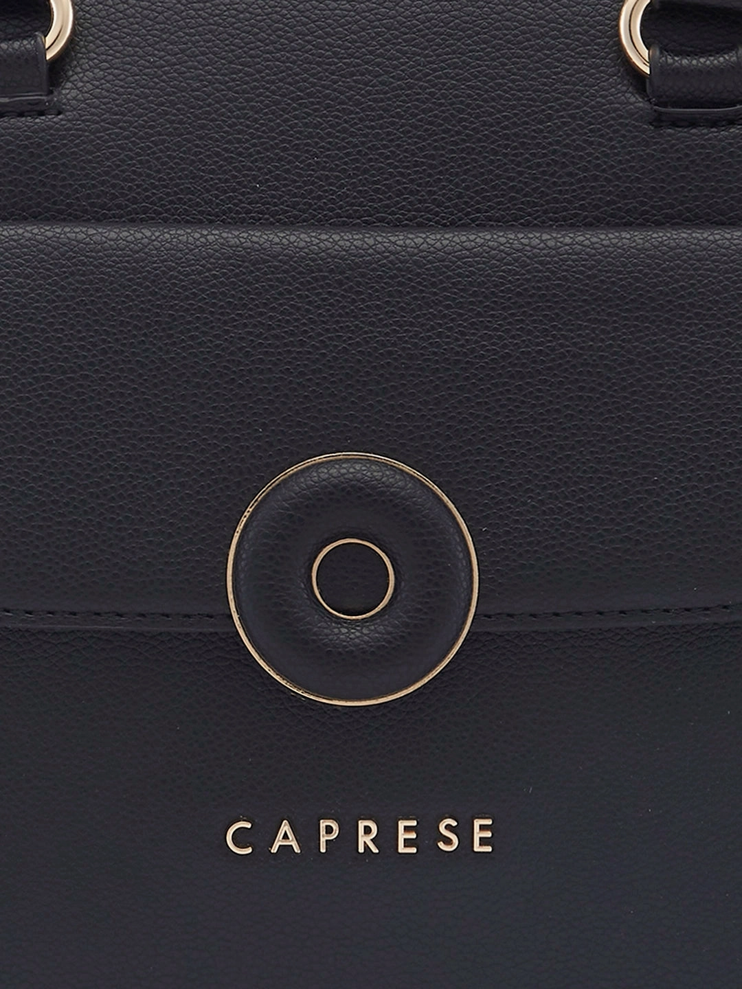 Caprese Jackie Medium Black Satchel Bag