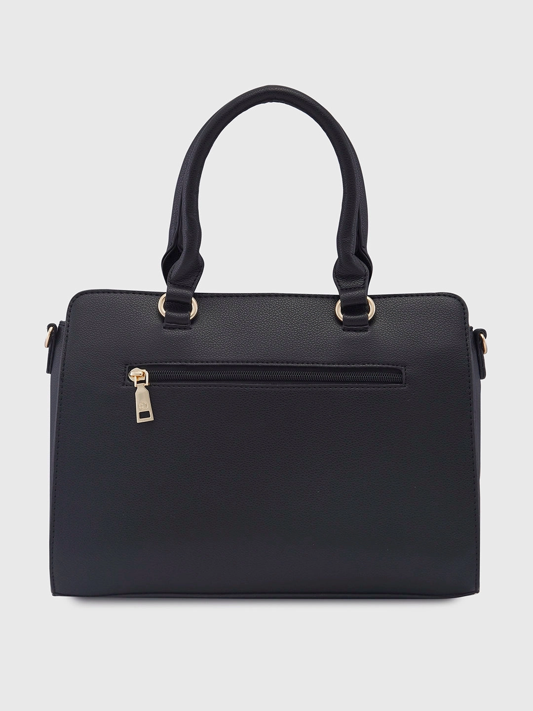 Caprese Jackie Medium Black Satchel Bag