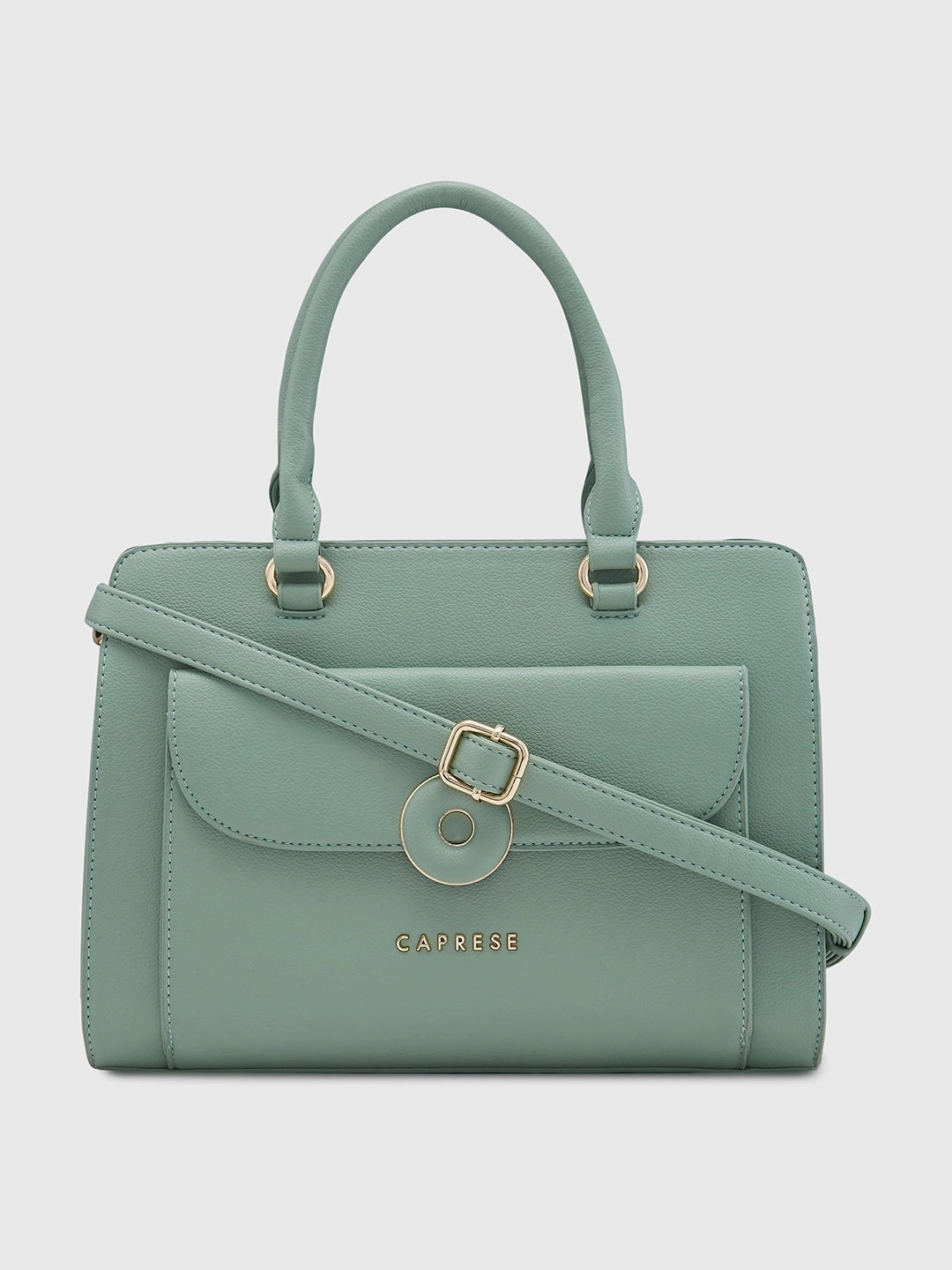 Caprese Jackie Medium Green Satchel Bag