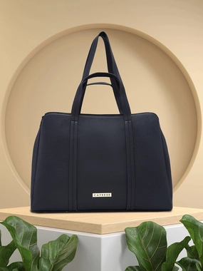 Caprese Jamie Medium Black Satchel Bag