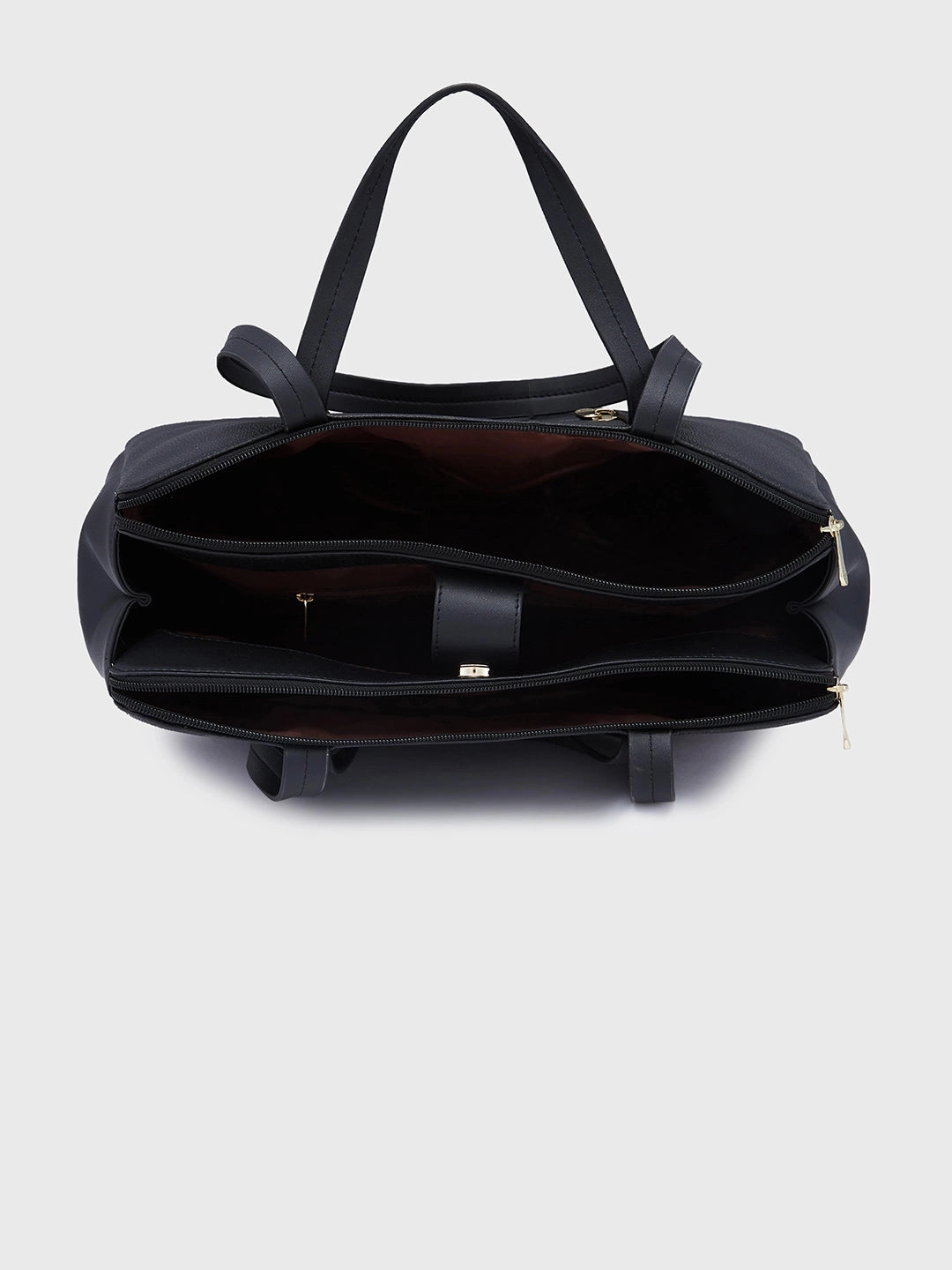 Caprese Jamie Medium Black Satchel Bag