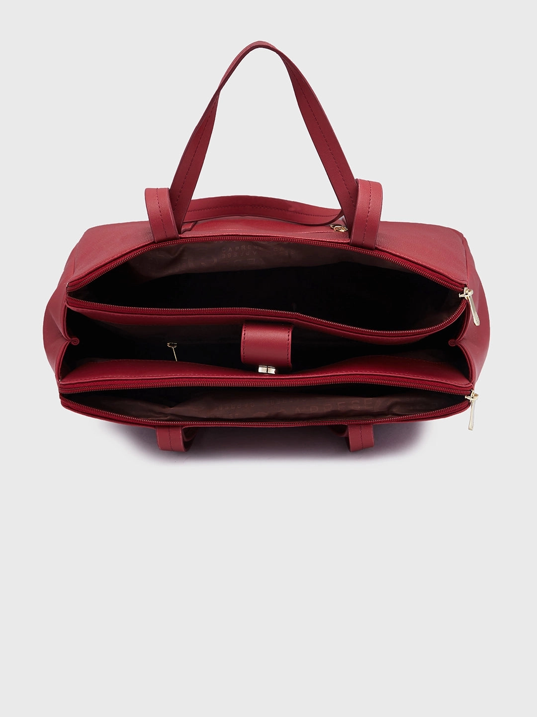 Caprese Jamie Medium Maroon Satchel Bag