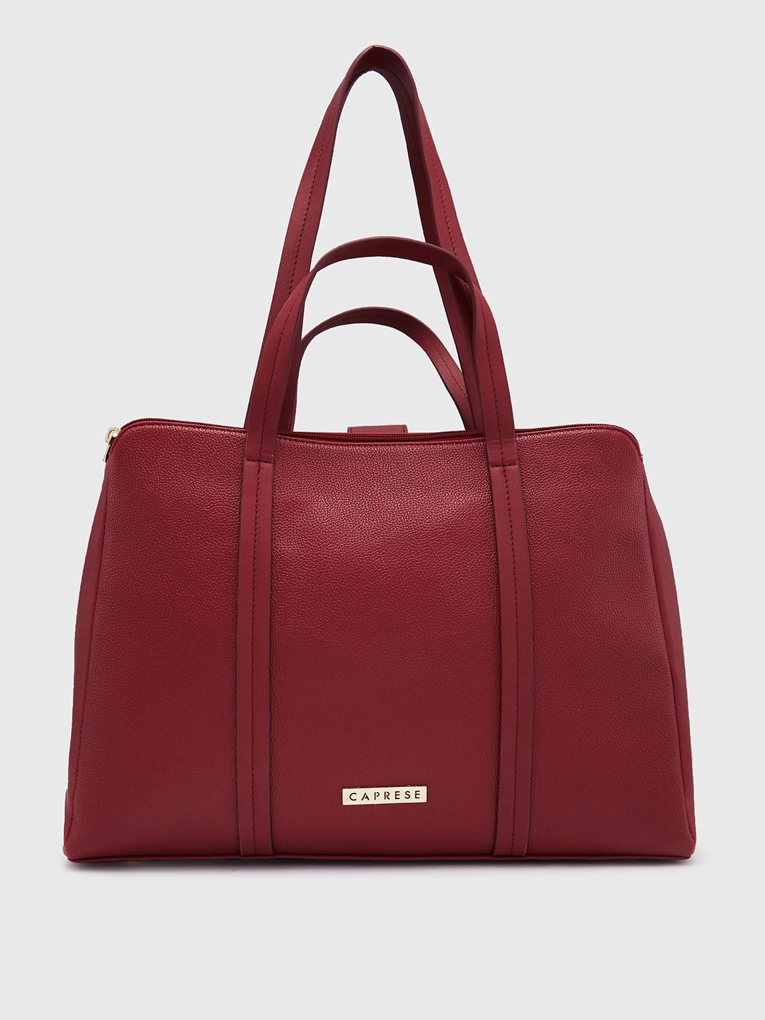 Caprese Jamie Medium Maroon Satchel Bag