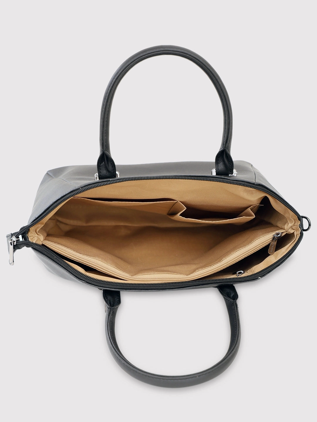 Caprese Jessy Small Black Satchel Bag