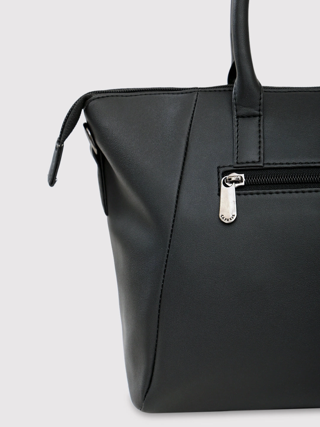 Caprese Jessy Small Black Satchel Bag
