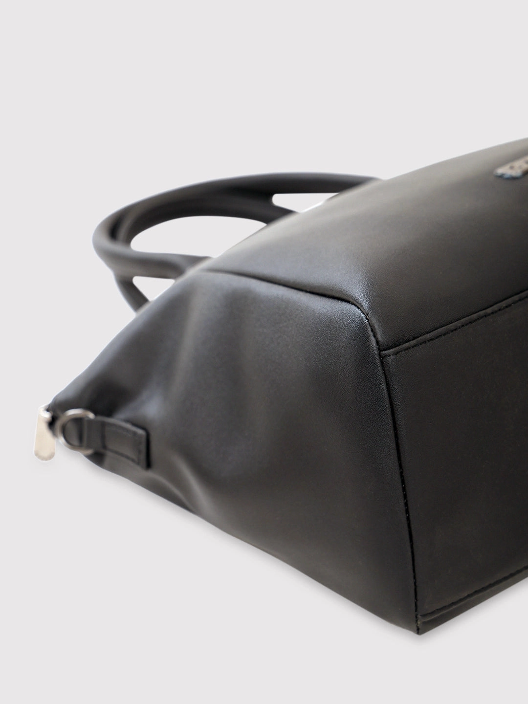Caprese Jessy Small Black Satchel Bag