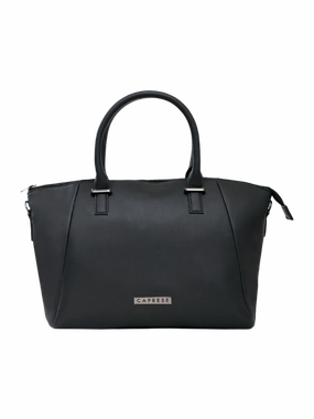 Caprese Jessy Small Black Satchel Bag