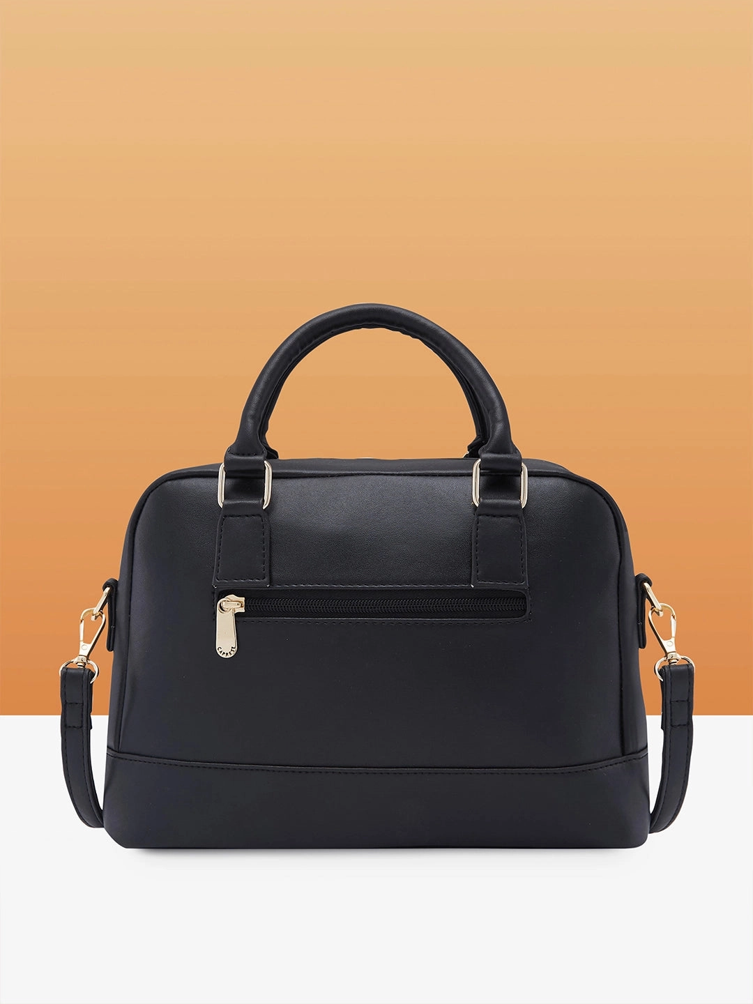 Caprese Jones Small Black Satchel Bag