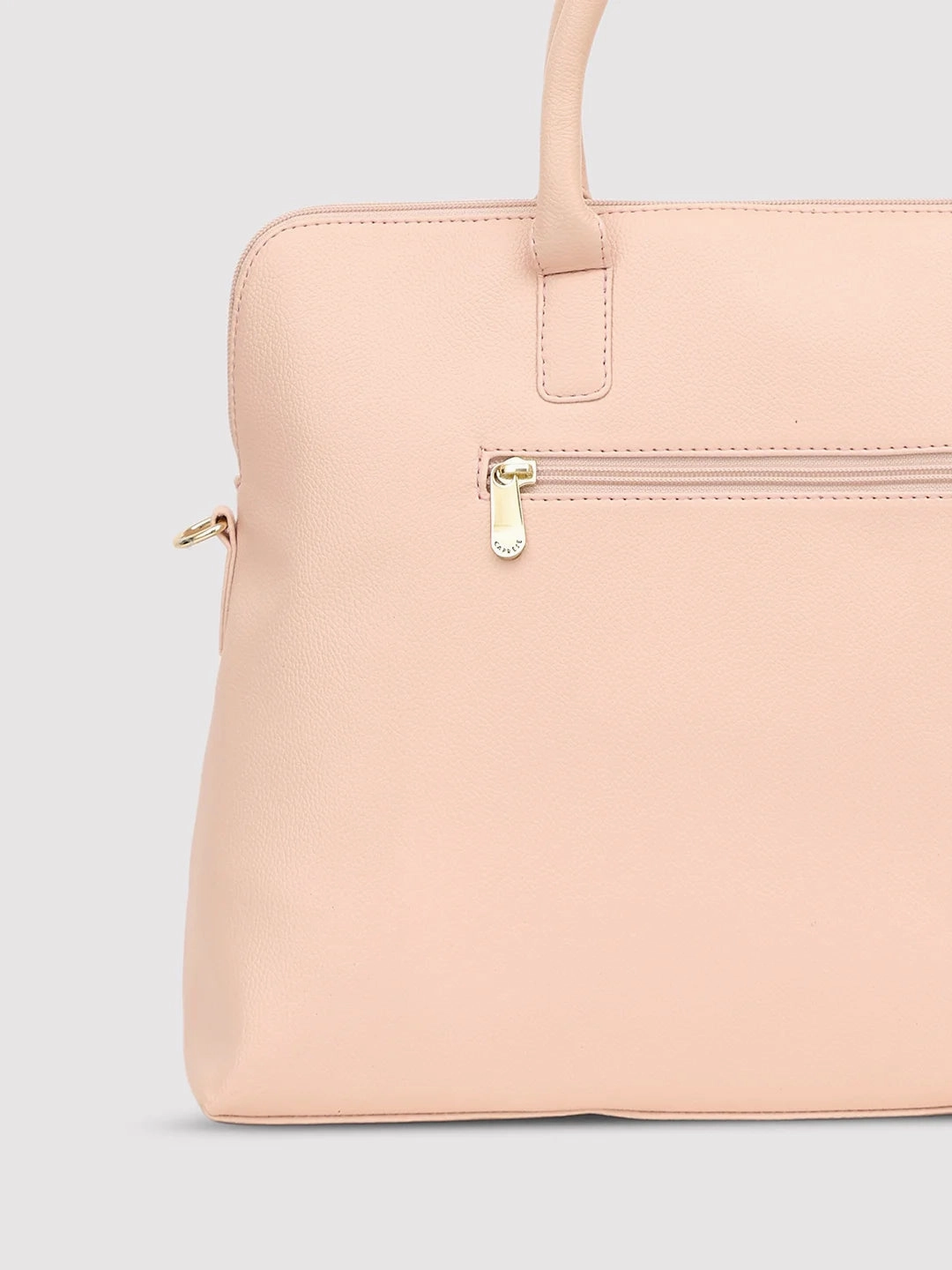 Caprese Lisa Medium Light Pink Satchel Bag