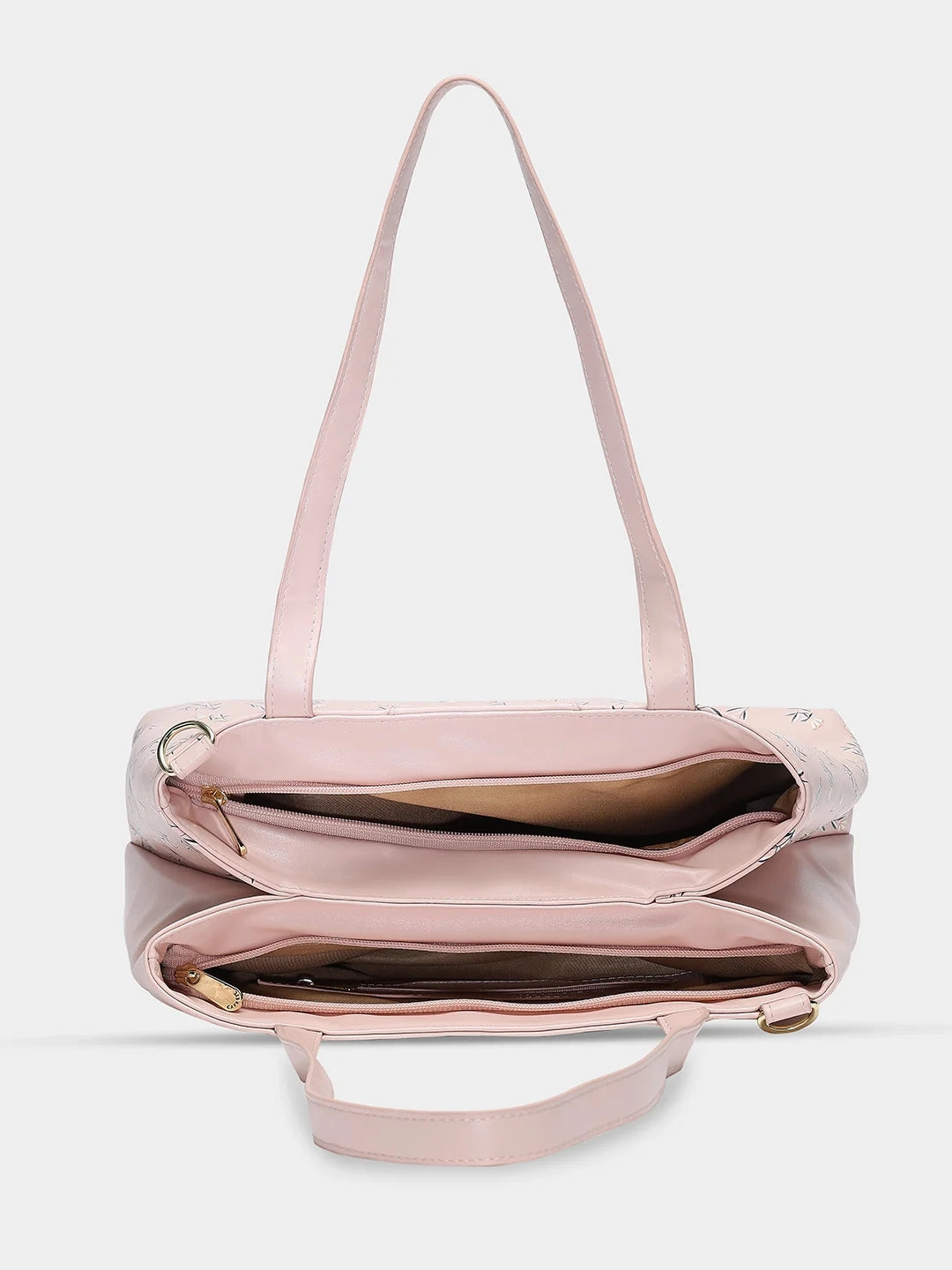 Caprese Merida Large Printed Blush Satchel Bag