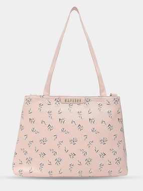 Caprese Merida Large Printed Blush Satchel Bag