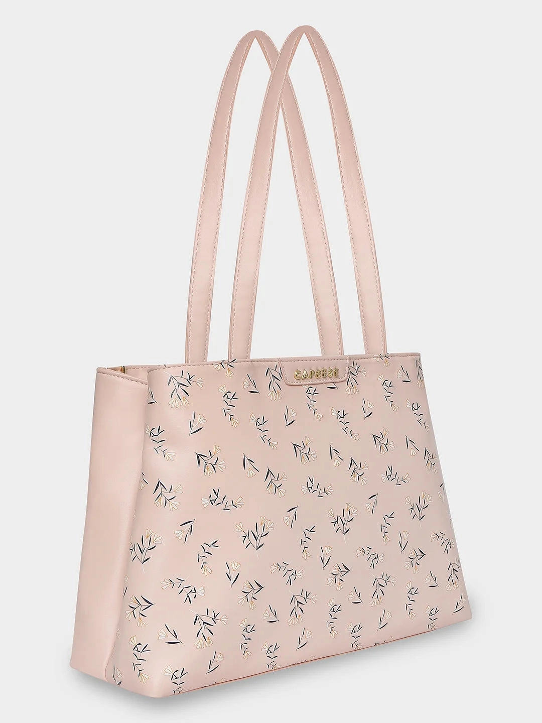Caprese Merida Large Printed Blush Satchel Bag
