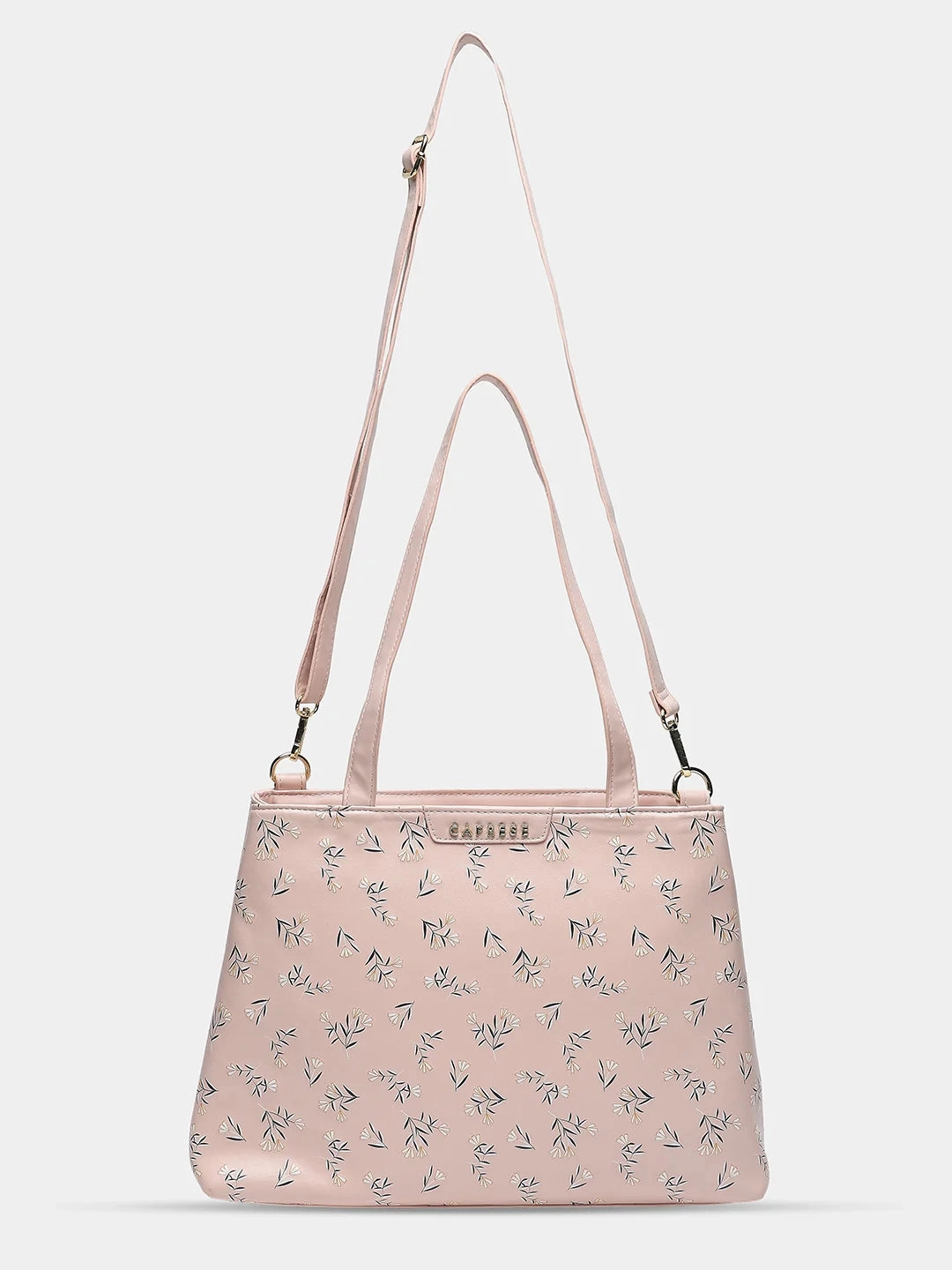 Caprese Merida Large Printed Blush Satchel Bag