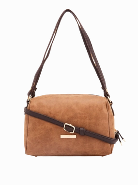 Caprese Merly Small Tan Satchel Bag