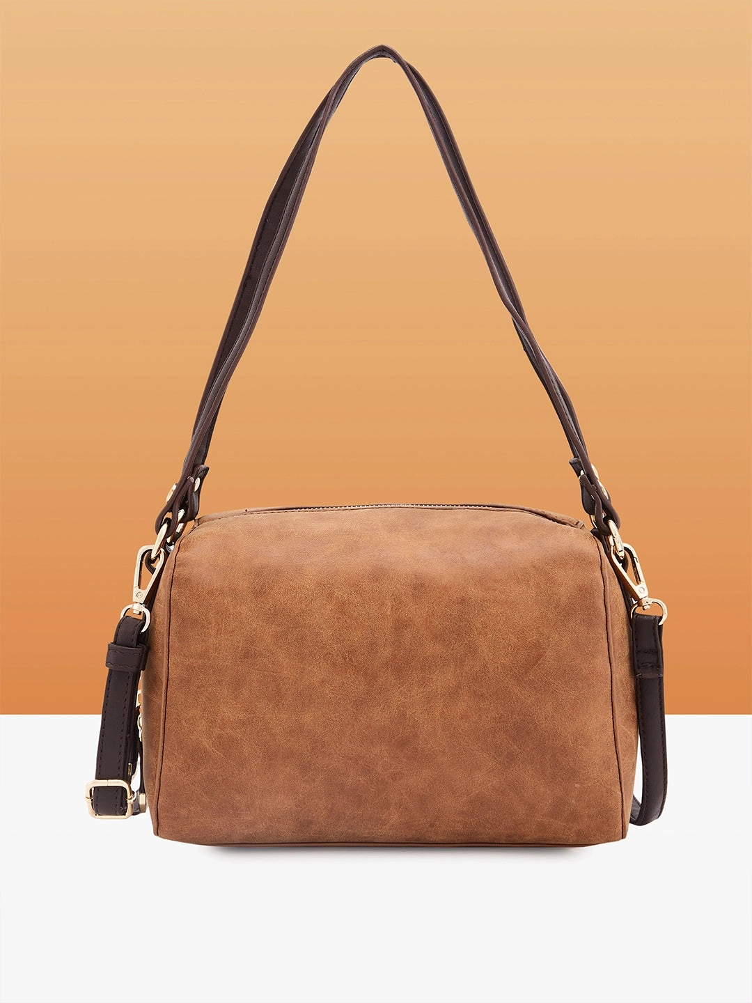 Caprese Merly Small Tan Satchel Bag