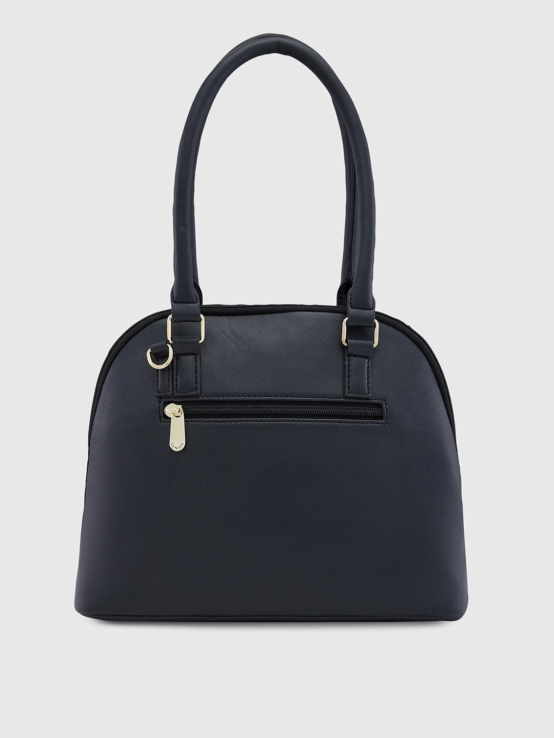 Caprese Montana Small Black Satchel Bag