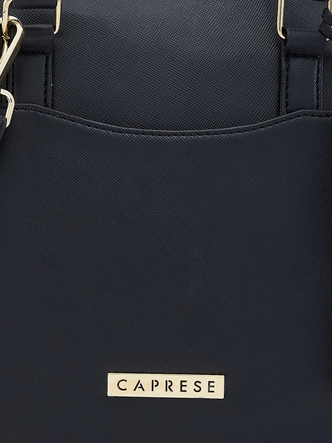 Caprese Montana Small Black Satchel Bag