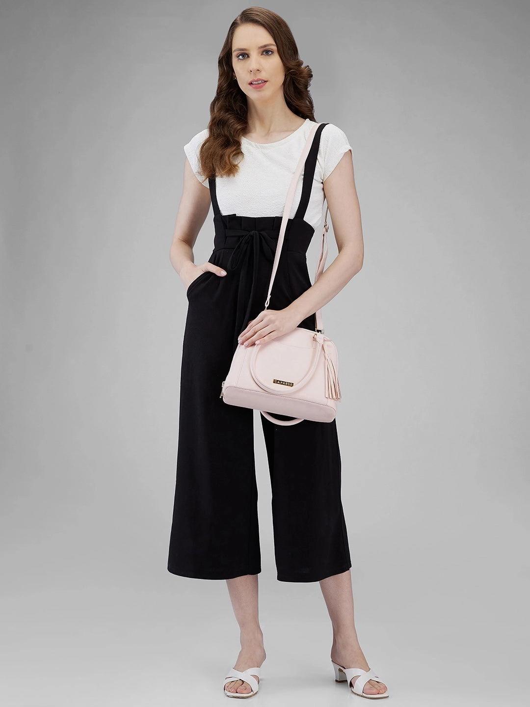 Caprese Montana Small Blush Satchel Bag