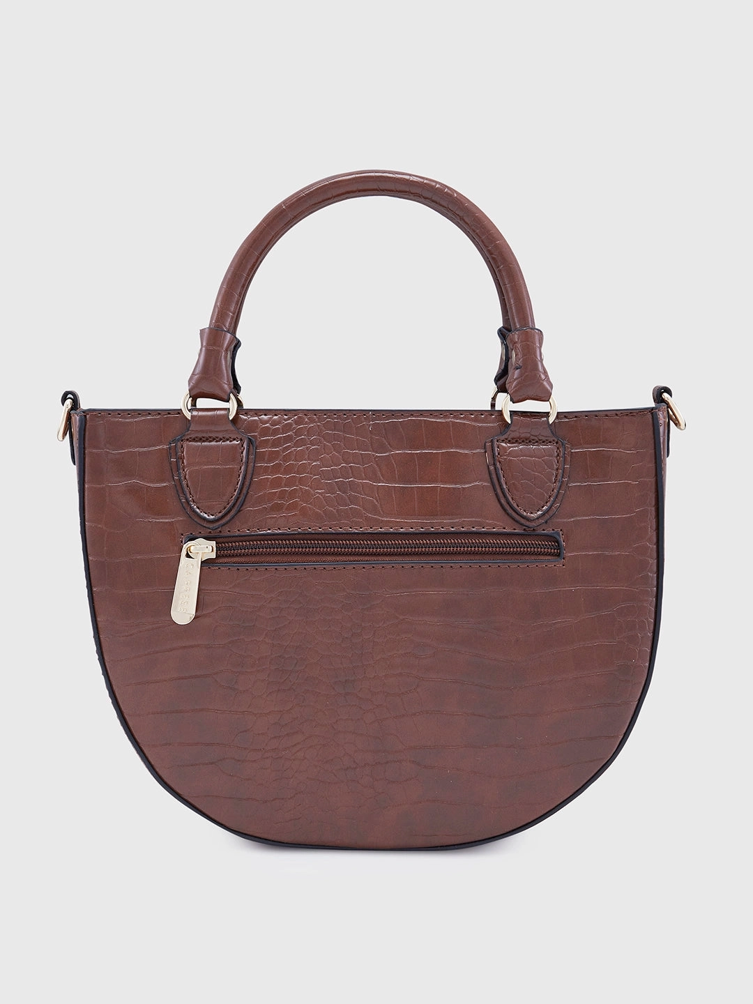 Caprese Nicole Small Brown Satchel Bag