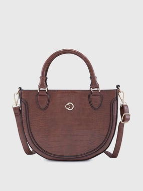 Caprese Nicole Small Brown Satchel Bag