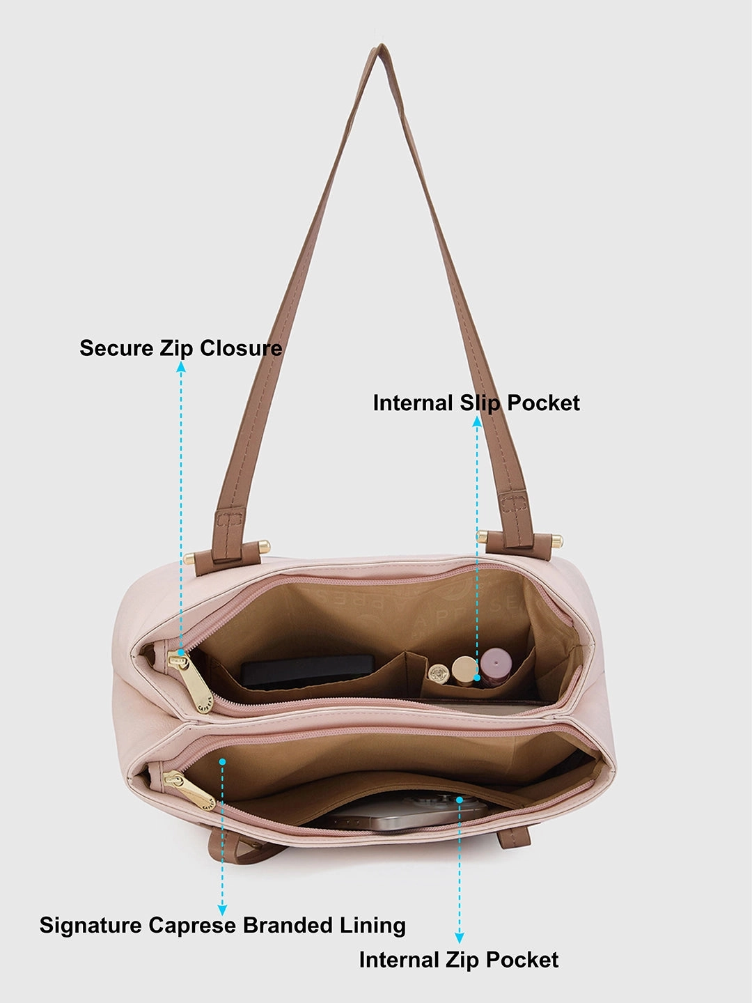 Caprese Nora Medium Softee Satchel Bag