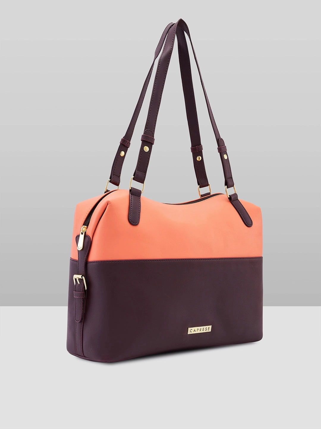 Caprese Oona Large Choco Brown Satchel Bag