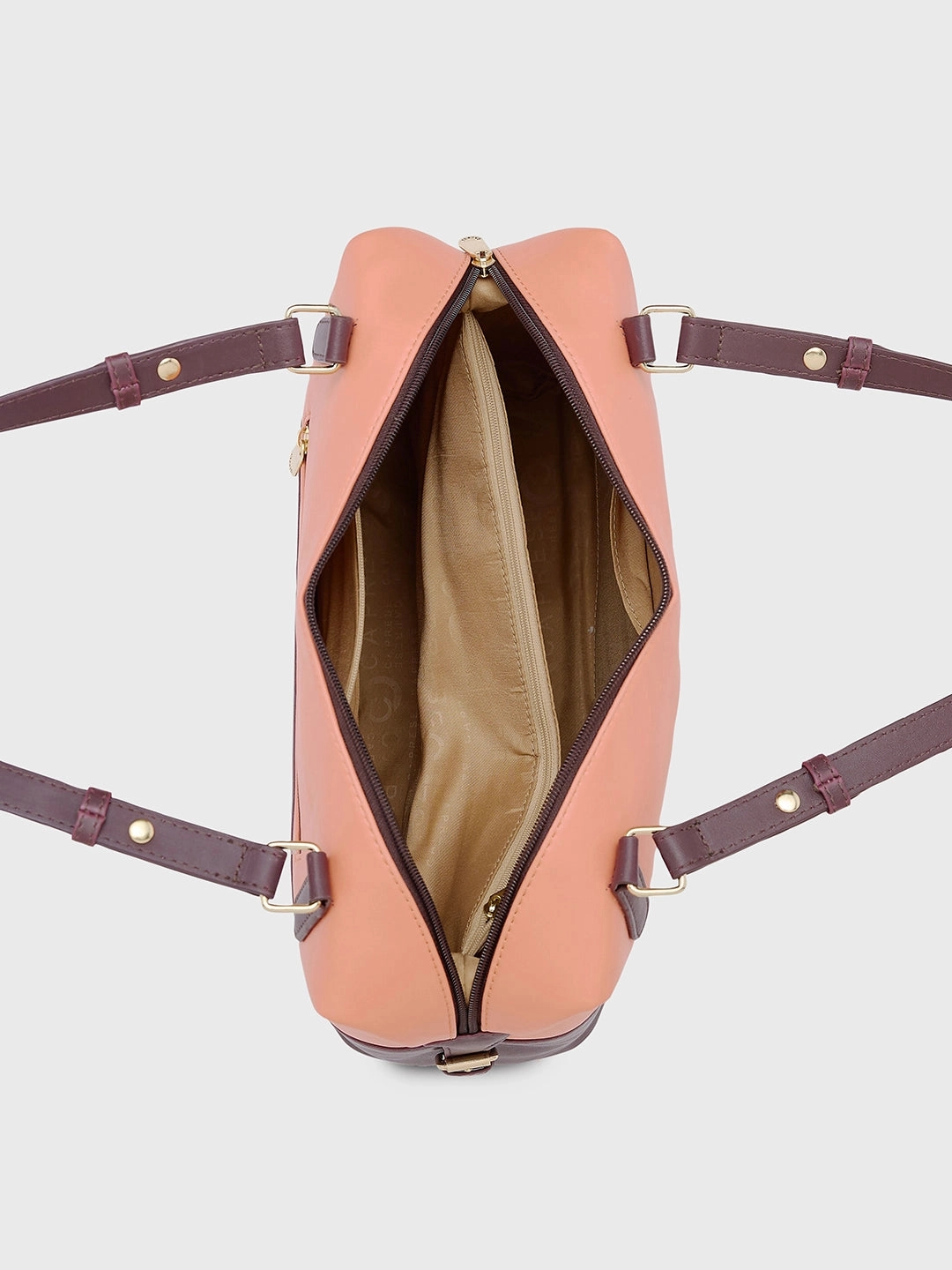 Caprese Oona Large Choco Brown Satchel Bag