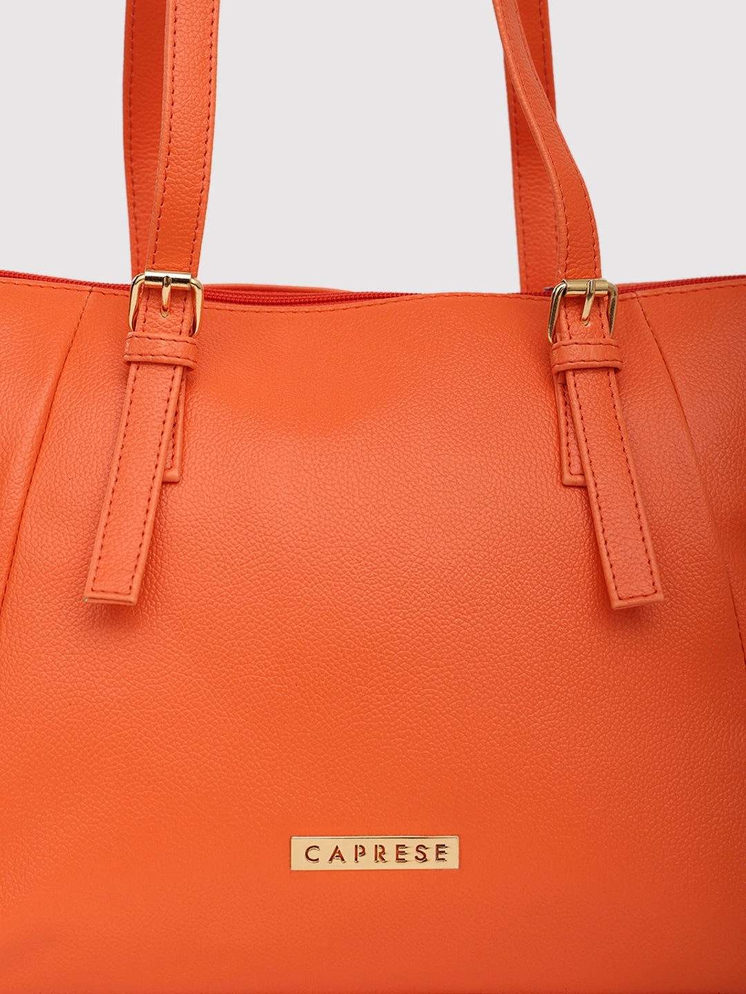 Caprese Opium Medium Coral Satchel Bag