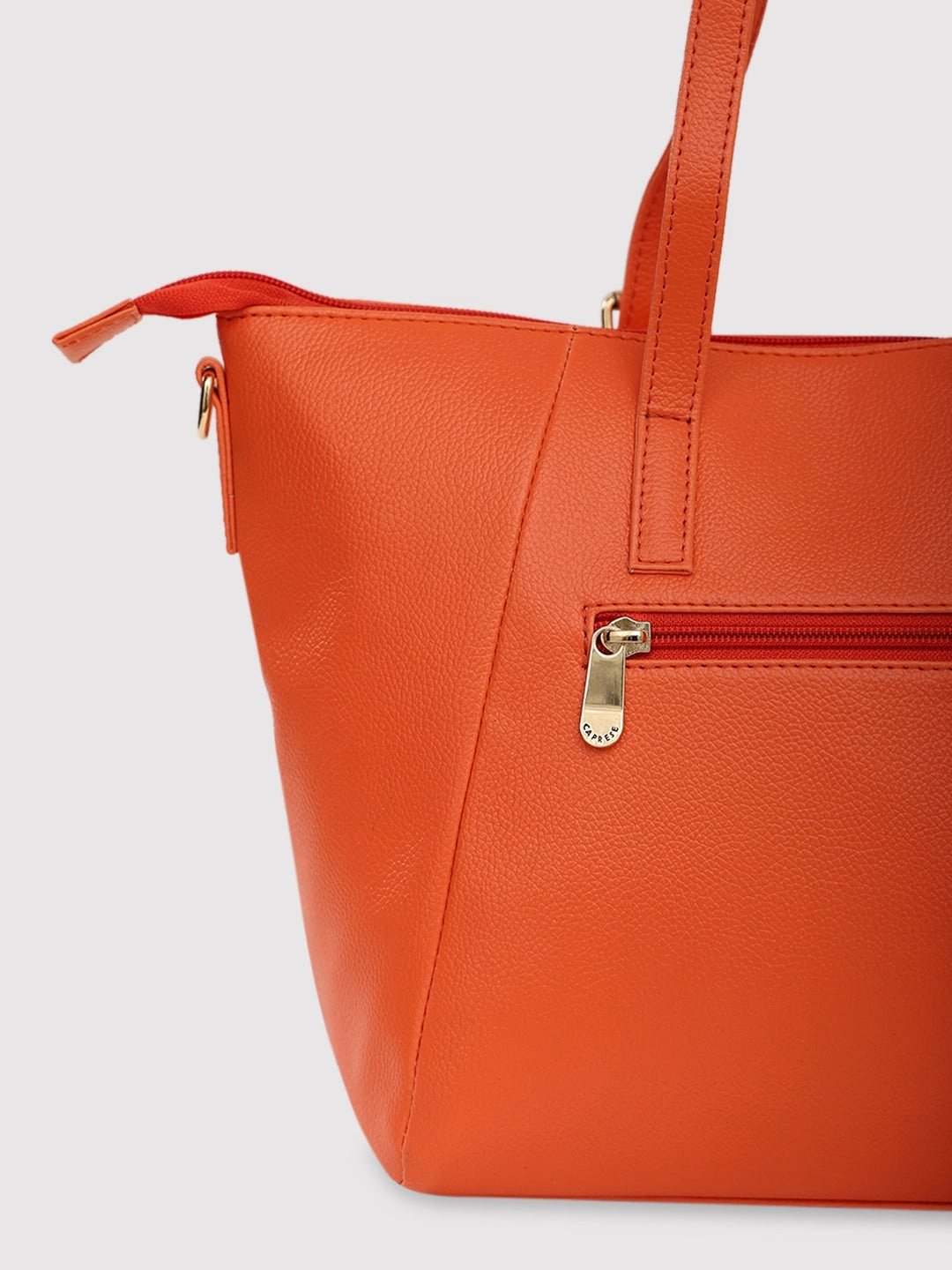 Caprese Opium Medium Coral Satchel Bag