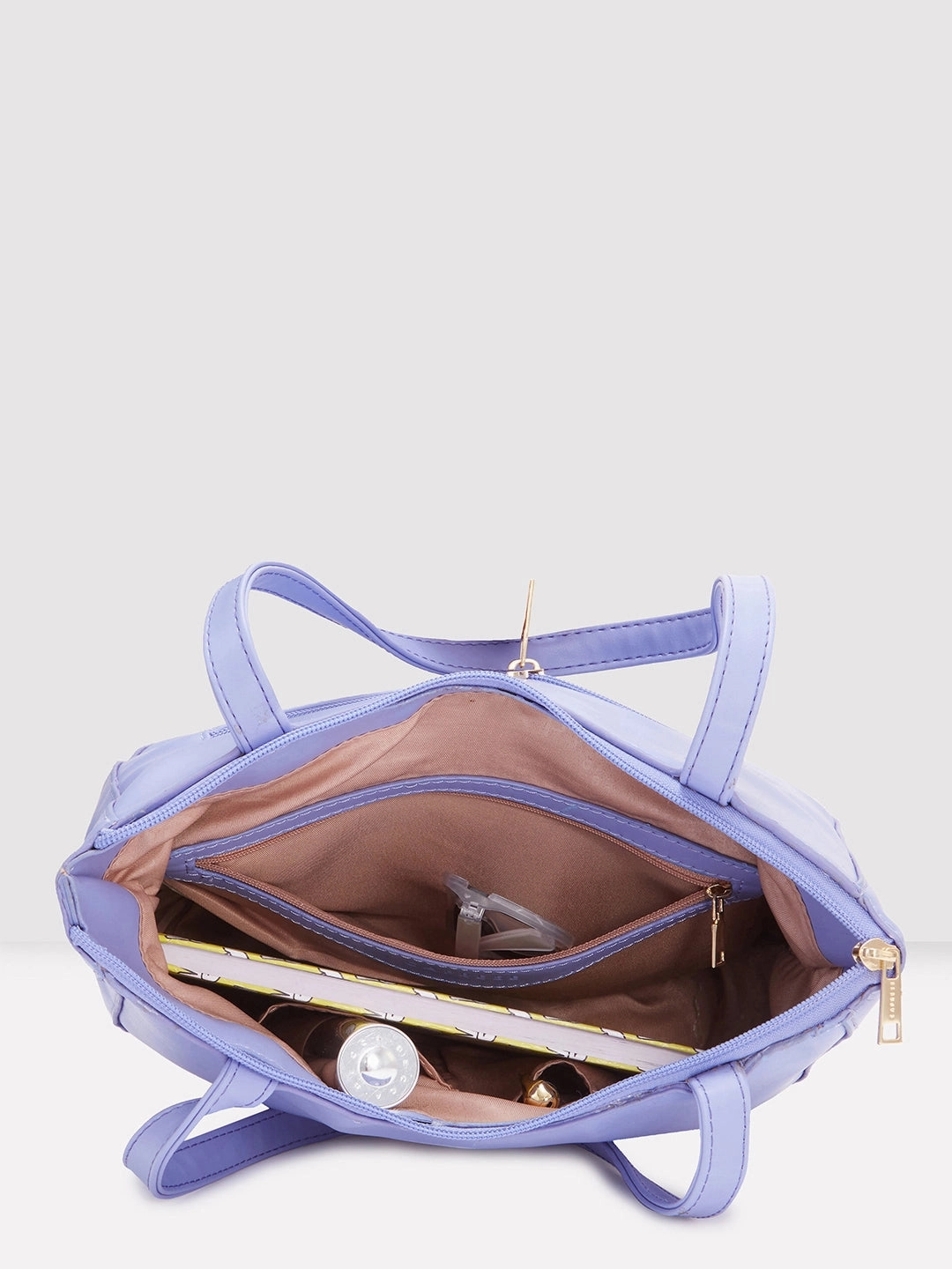 Caprese Pyxis Medium Lavender Satchel Bag