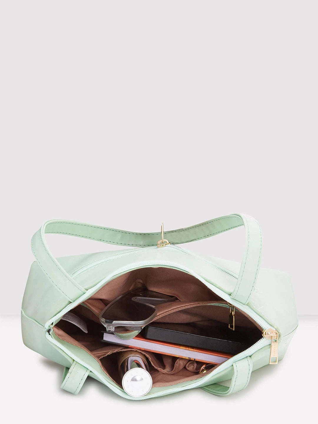 Caprese Pyxis Small Mint Satchel Bag
