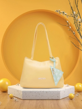 Caprese Pyxis Small Yellow Satchel Bag