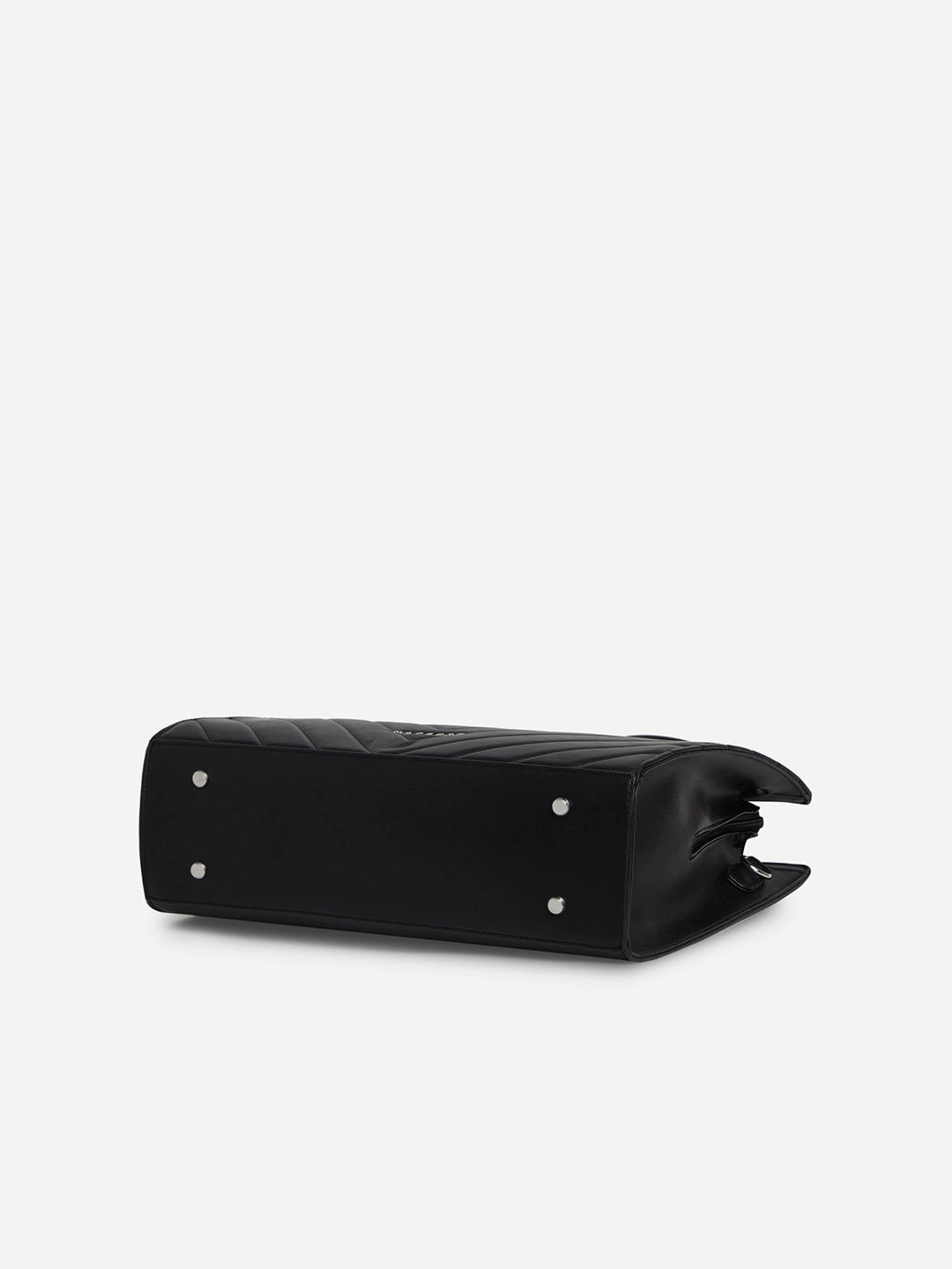 Caprese Riko Large Black Satchel Bag