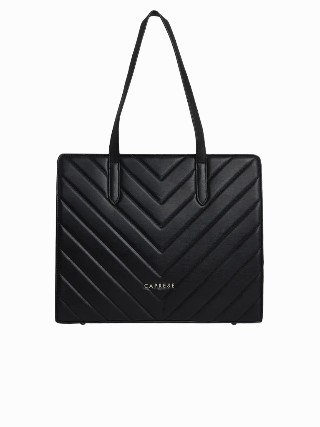 Caprese Riko Large Black Satchel Bag
