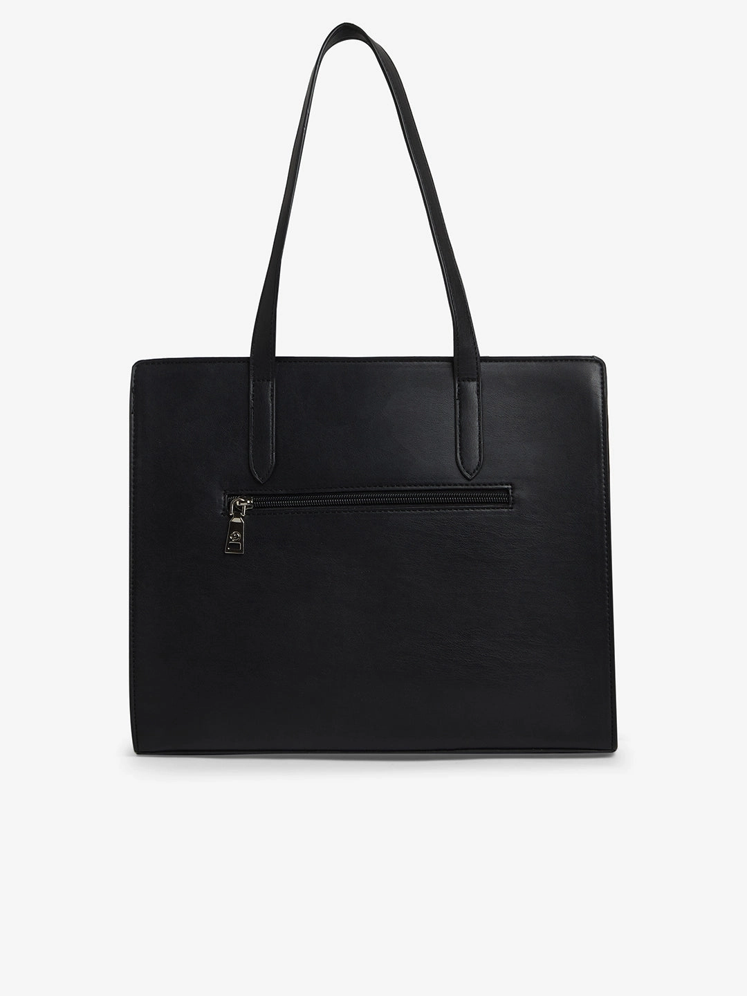 Caprese Riko Large Black Satchel Bag