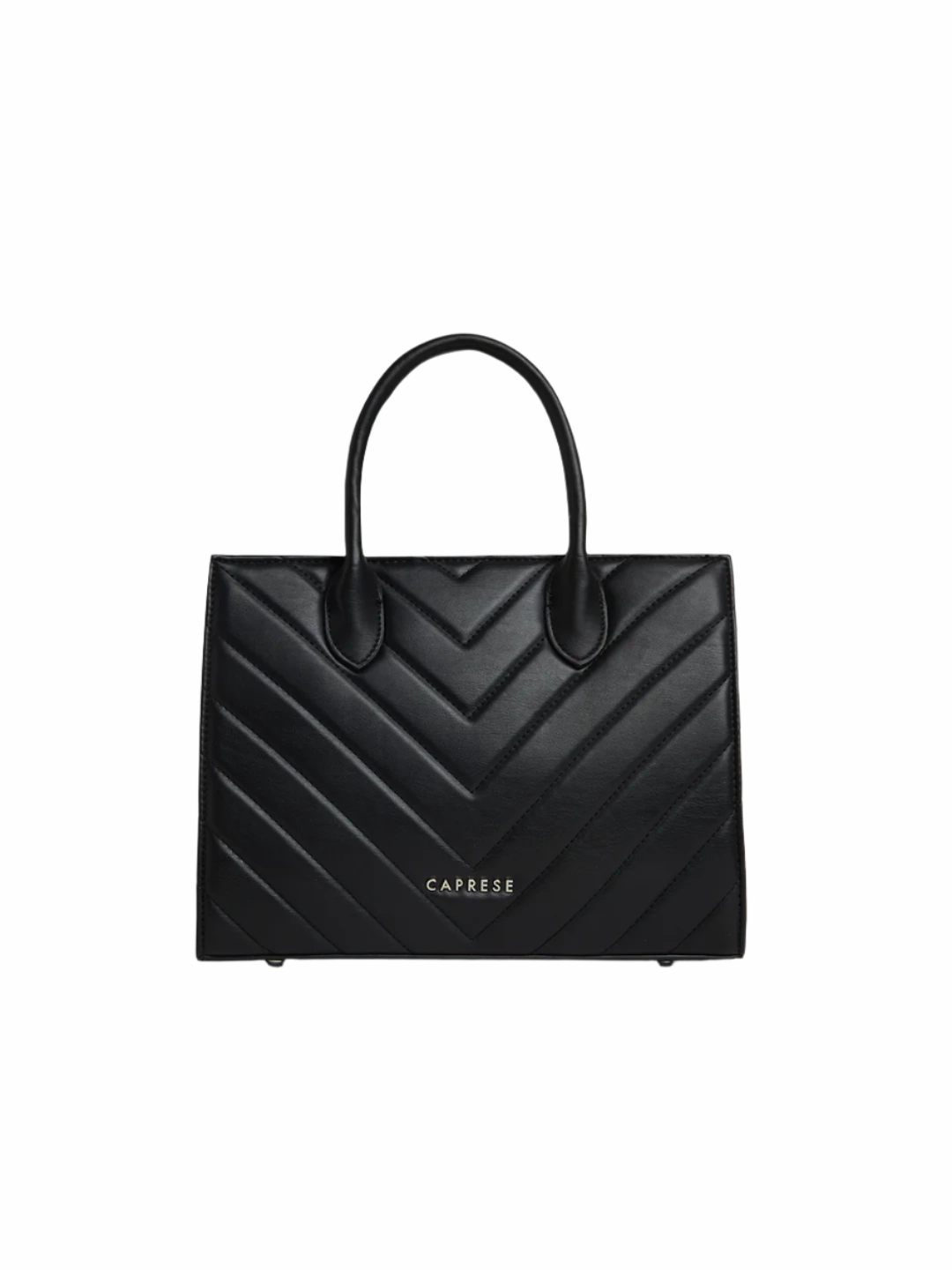 Caprese Riko Medium Black Satchel Bag