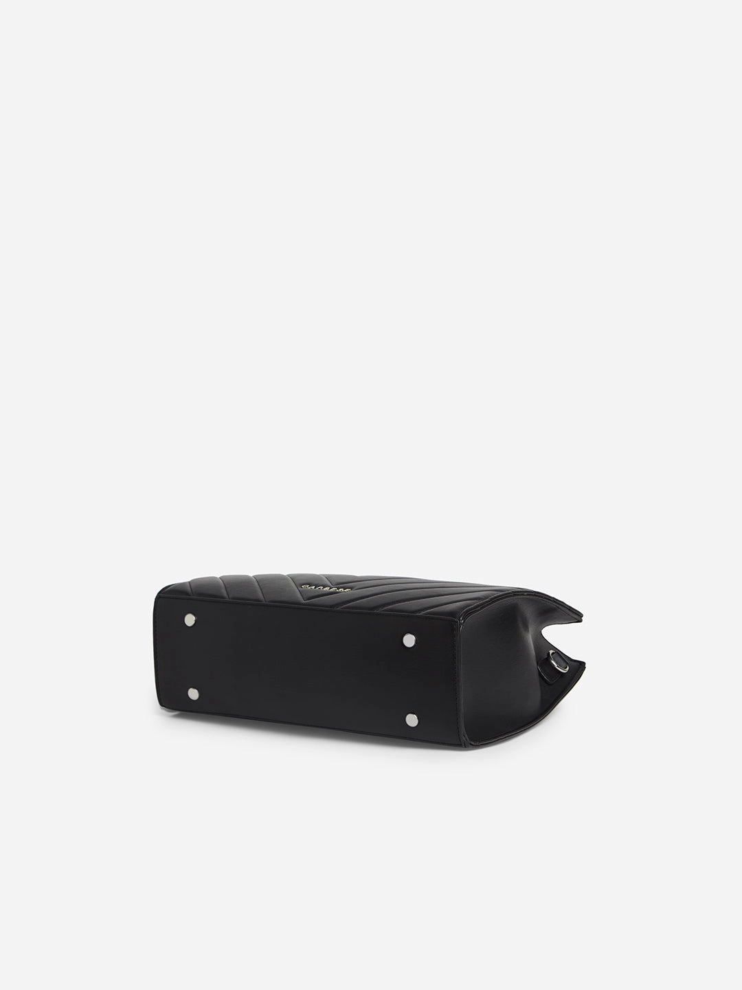Caprese Riko Medium Black Satchel Bag